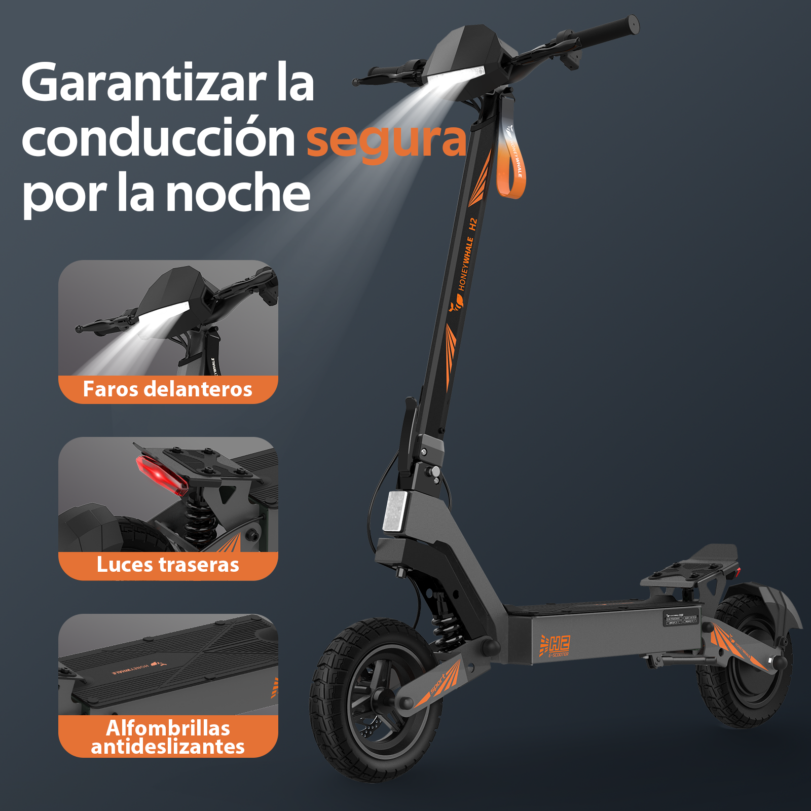 Foto 5 | Scooter Eléctrico Plegable Honey Whale H2 Gris