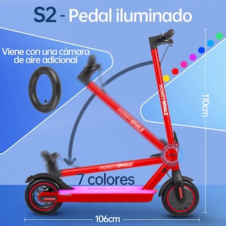 Foto 7 | Scooter Eléctrico Honey Whale S2 Pro V2 Rojo