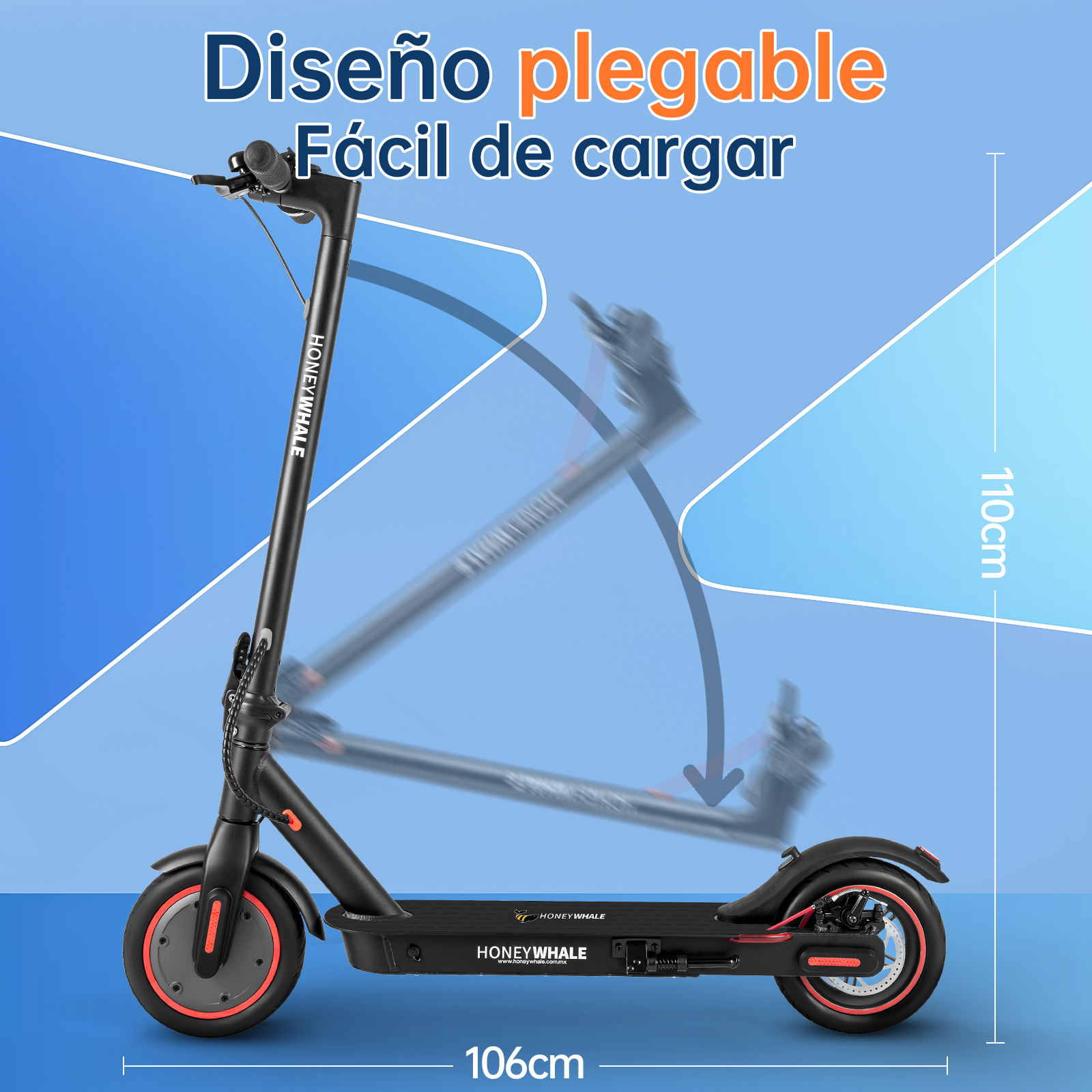Foto 6 pulgar | Scooter Eléctrico Honey Whale M2 Pro V2 Negro