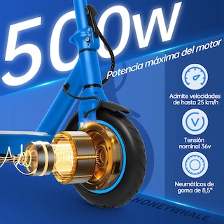 Foto 4 | Scooter Eléctrico Honey Whale S2 Pro V2 Azul