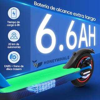 Foto 5 | Scooter Eléctrico Honey Whale S2 Pro V2 Azul