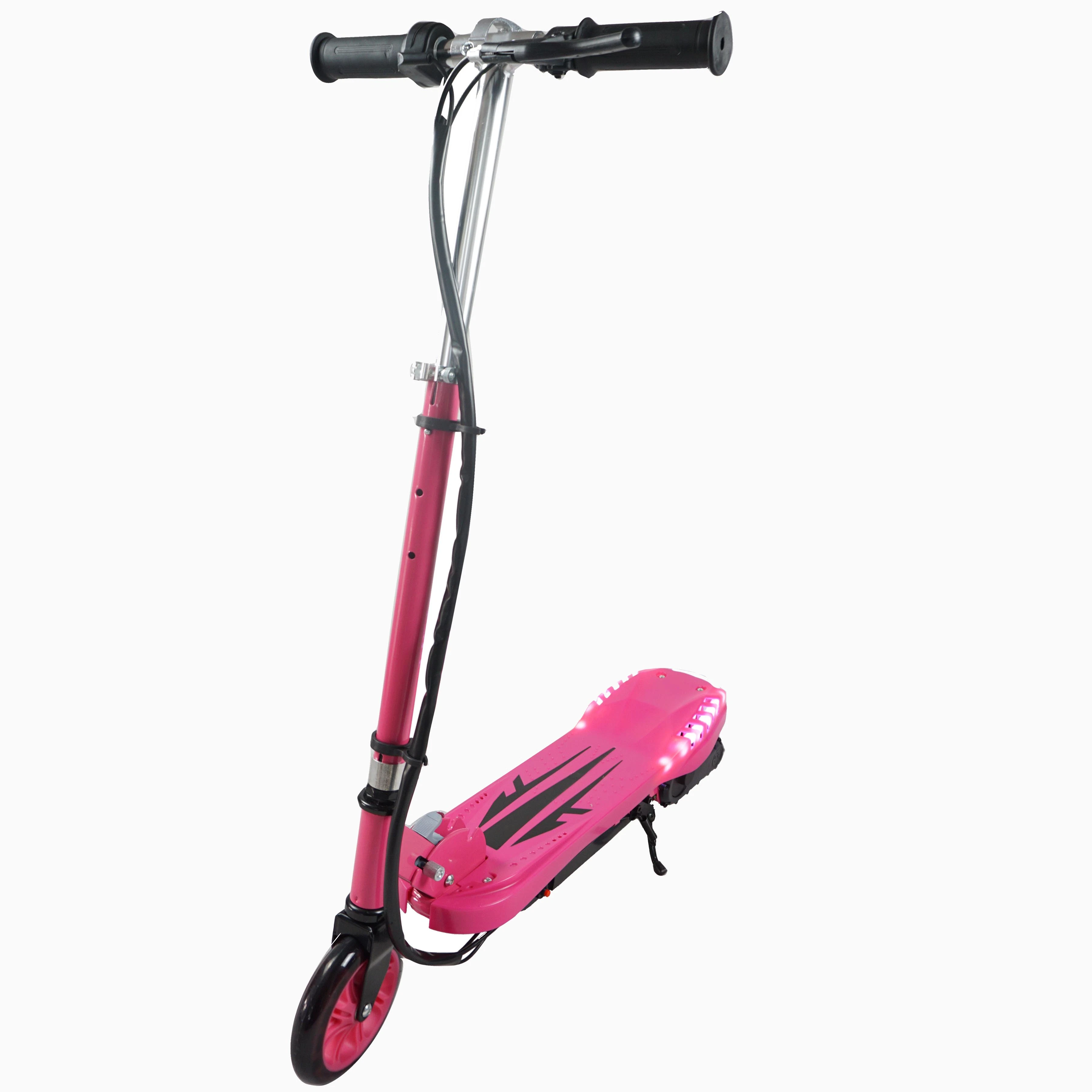 Scooter Patín Eléctrico Eco-forte Con Luces Cd06 120w 12km/h Rosa