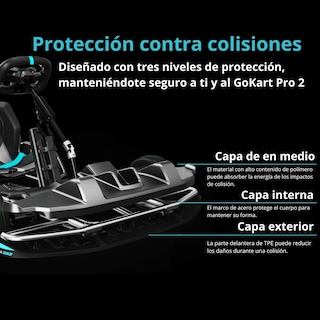 Foto 3 | Gokart Segway Ninebot Pro 2 Color Negro/gris