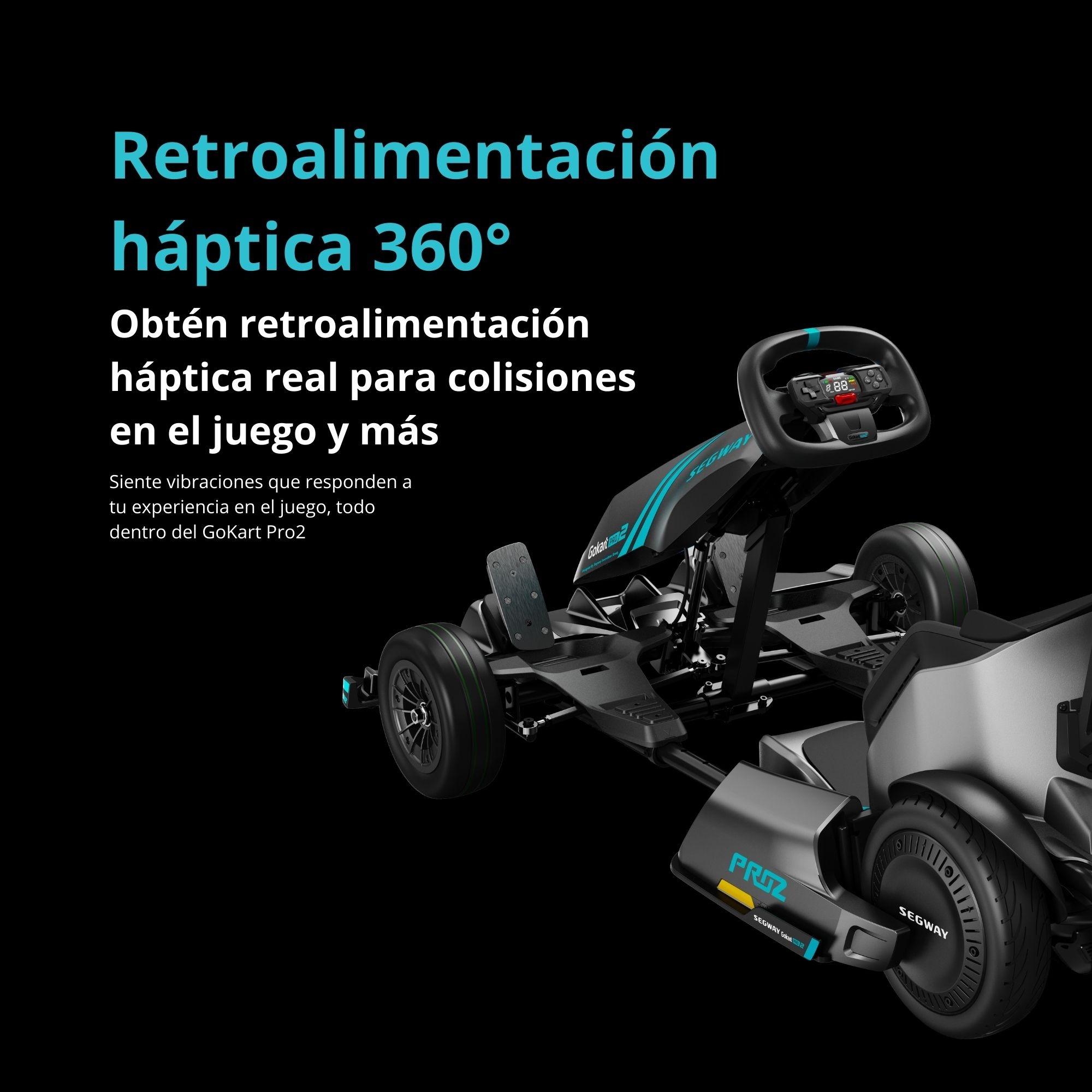 Foto 6 | Gokart Segway Ninebot Pro 2 Color Negro/gris