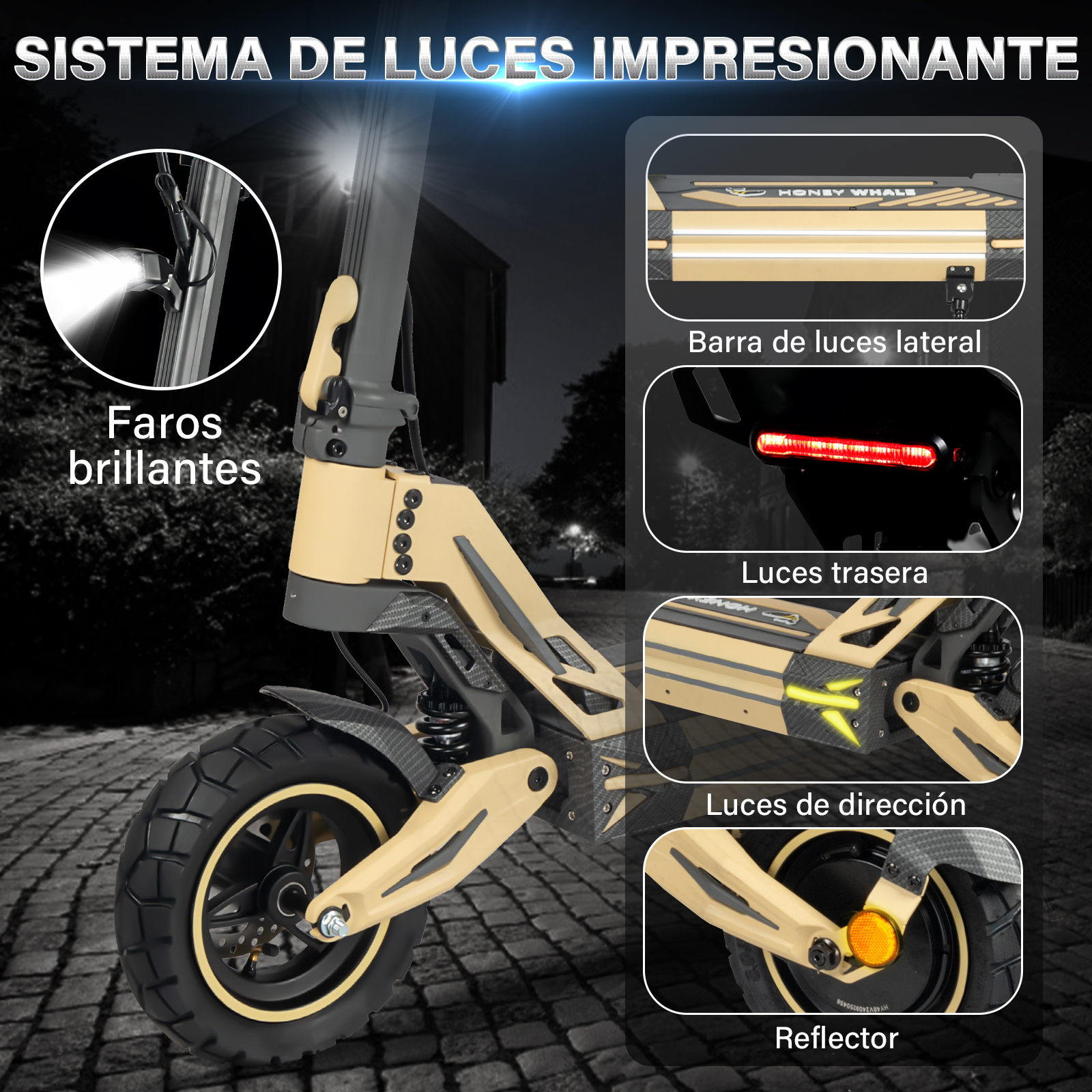 Foto 3 | Scooter Eléctrico Honey Whale G2 Pro Amarillo