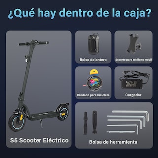 Foto 6 | Scooter Eléctrico Plegable Honey Whale S5 Negro