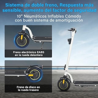 Foto 3 | Scooter Eléctrico Plegable Honey Whale S5 Blanco