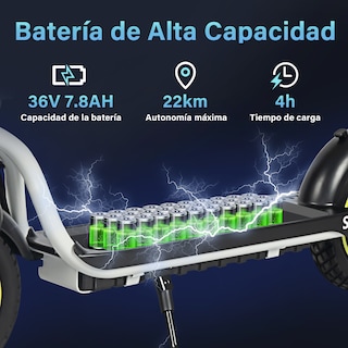 Foto 6 | Scooter Eléctrico Plegable Honey Whale S5 Blanco