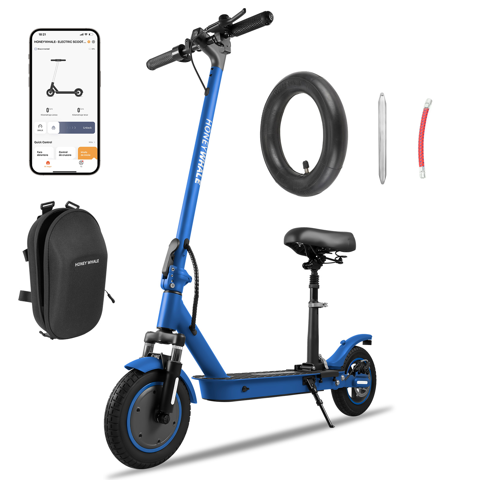 Foto 2 pulgar | Scooter Eléctrico Honey Whale M2 Max-b Azul