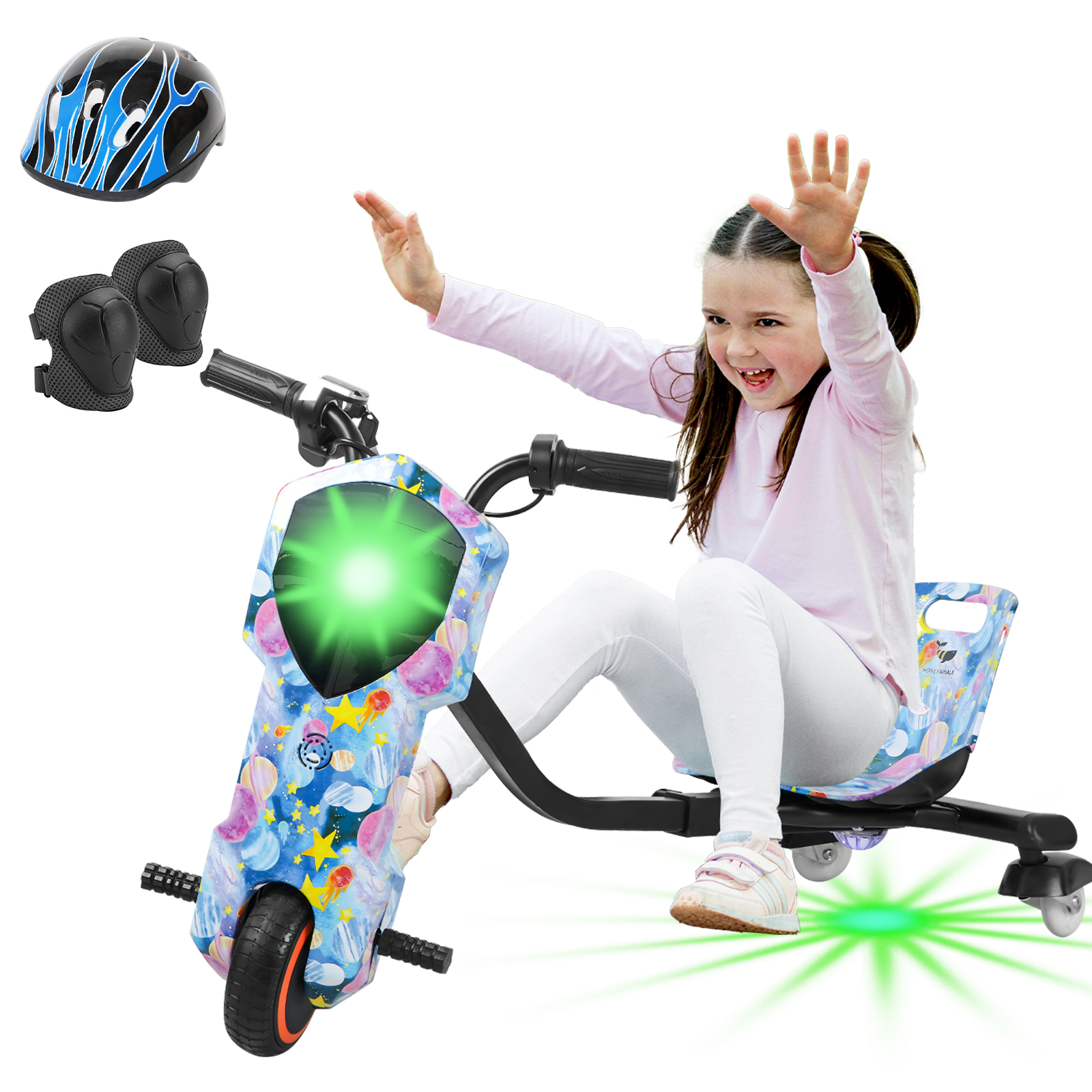 Triciclo Eléctrico Honey Whale Mz-008 Azul