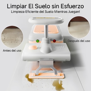 Foto 4 | Montable Eléctrico Infantil Con Luz Led Y Música Honey Whale S08 Amarillo