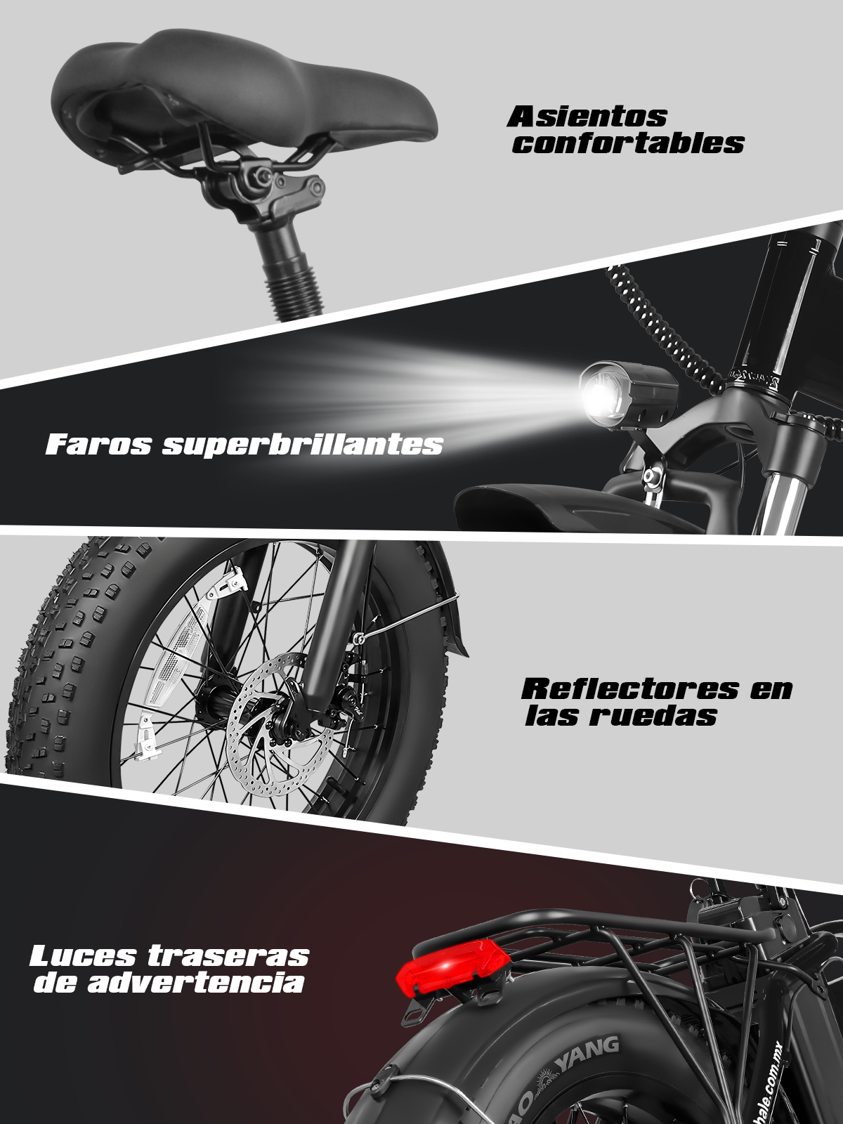 Foto 6 pulgar | Bicicleta Electrica Plegable Honey Whale F6-s Negro