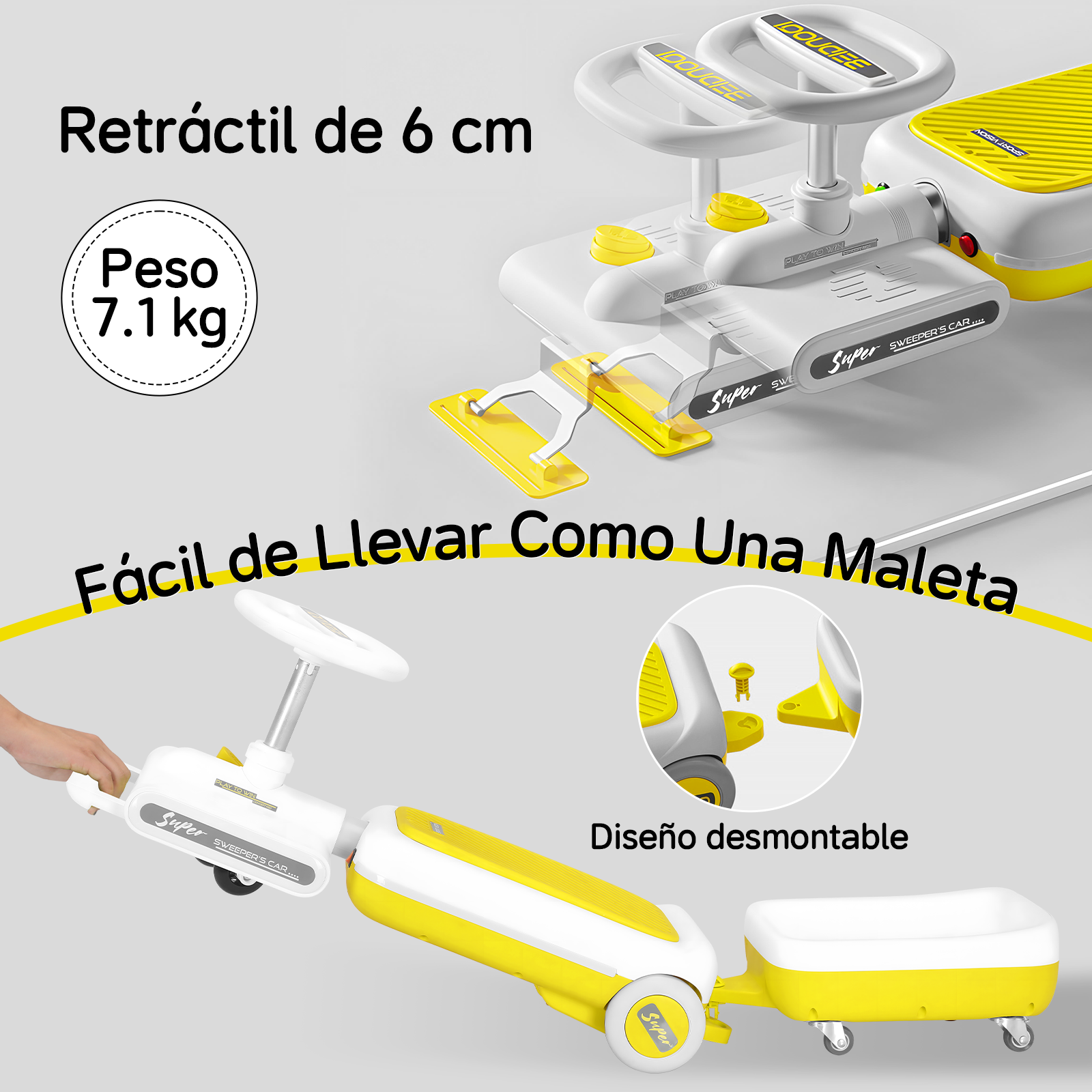 Foto 4 pulgar | Montable Eléctrico Infantil con Luz Led