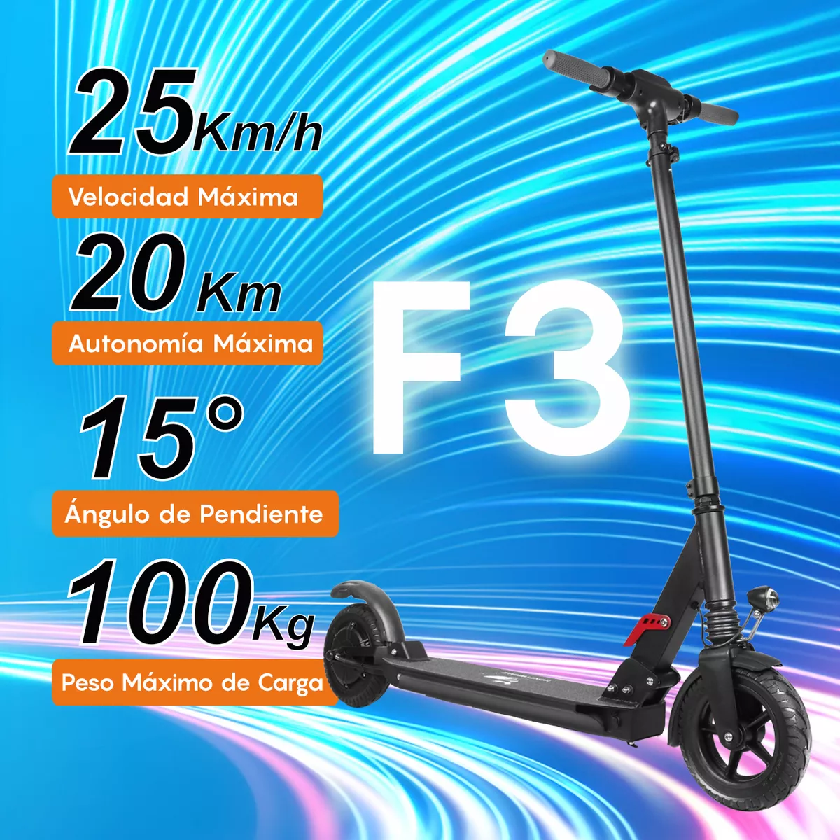 Foto 3 pulgar | Scooter Electrico Honey Whale F3 Negro