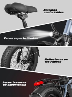 Foto 5 | Bicicleta Electrica Plegable Honey Whale F6-s Gris