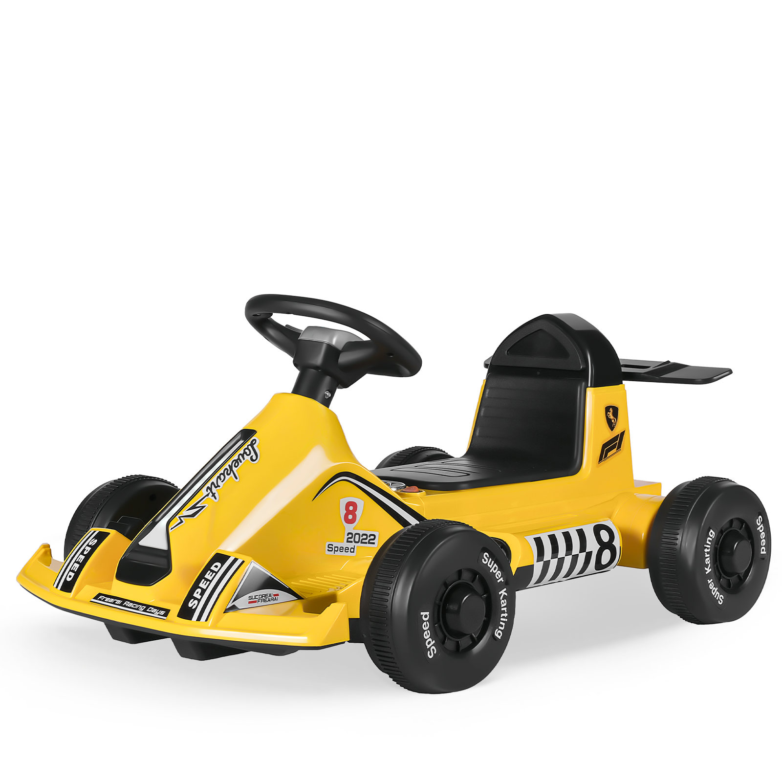 Foto 1 | Go Kart Eléctrico Infantil Honey Whale BDQ-9 Amarillo