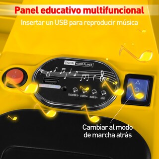 Foto 6 | Go Kart Eléctrico Infantil Honey Whale BDQ-9 Amarillo