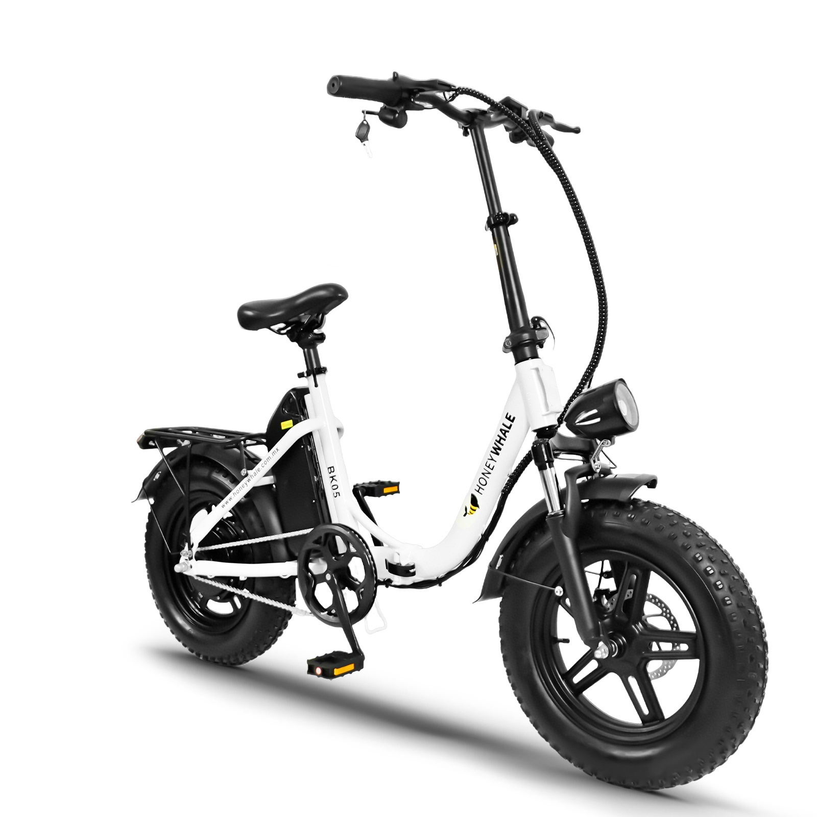 Foto 2 pulgar | Bicicleta Eléctrica Plegable Honey Whale Bk05 Blanca