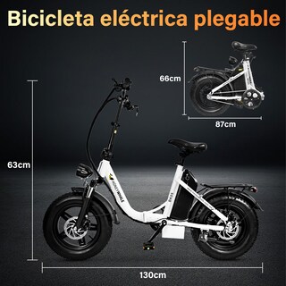 Foto 2 | Bicicleta Eléctrica Plegable Honey Whale Bk05 Blanca