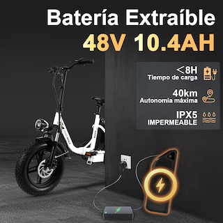 Foto 4 | Bicicleta Eléctrica Plegable Honey Whale Bk05 Blanca