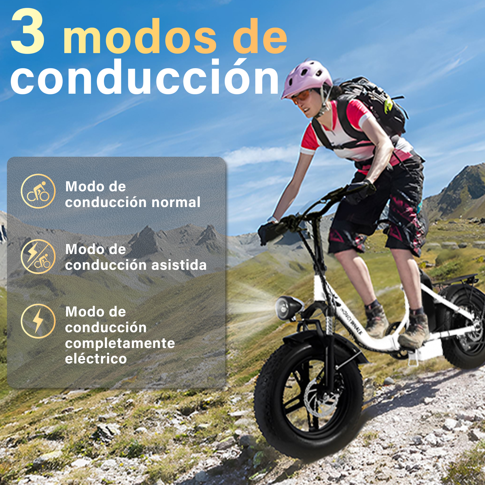Foto 6 | Bicicleta Eléctrica Plegable Honey Whale Bk05 Blanca