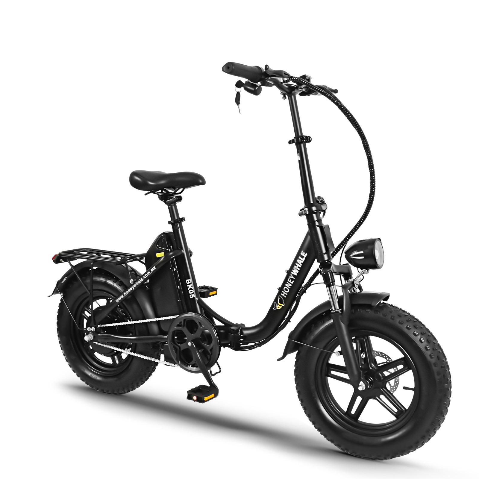 Foto 2 pulgar | Bicicleta Eléctrica Plegable Honey Whale Bk05 Negra