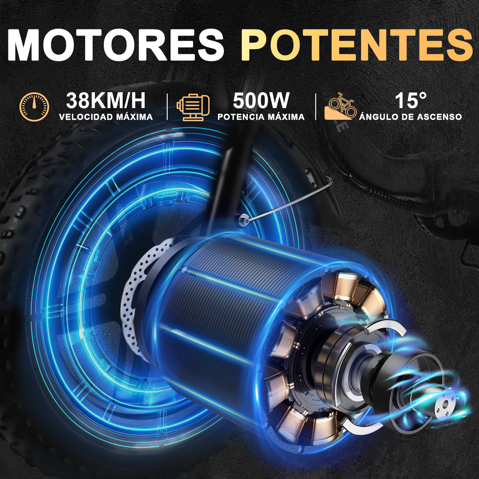 Foto 4 pulgar | Bicicleta Eléctrica Plegable Honey Whale Bk05 Negra
