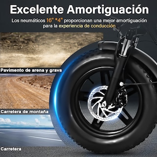 Foto 5 | Bicicleta Eléctrica Plegable Honey Whale Bk05 Negra