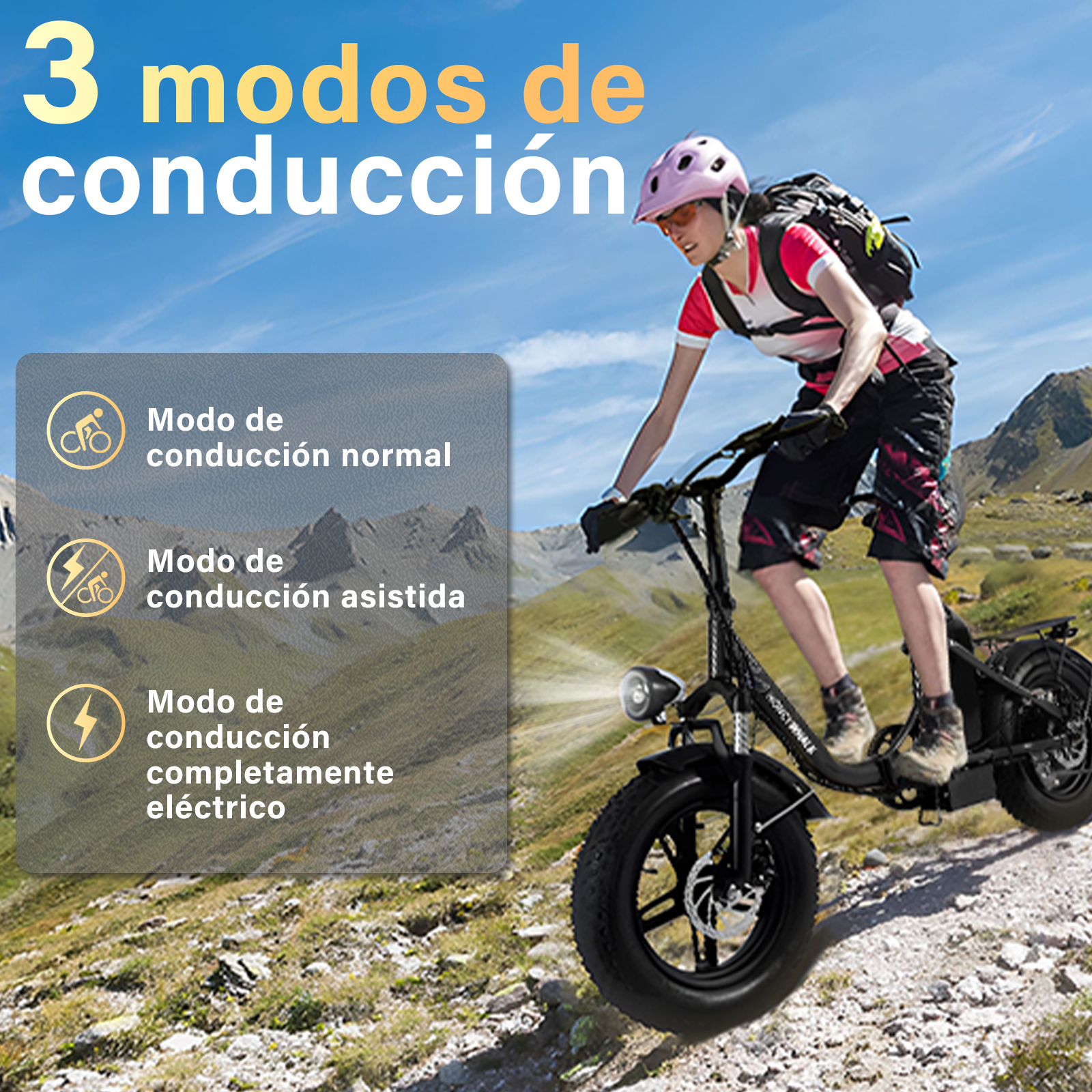 Foto 6 | Bicicleta Eléctrica Plegable Honey Whale Bk05 Negra