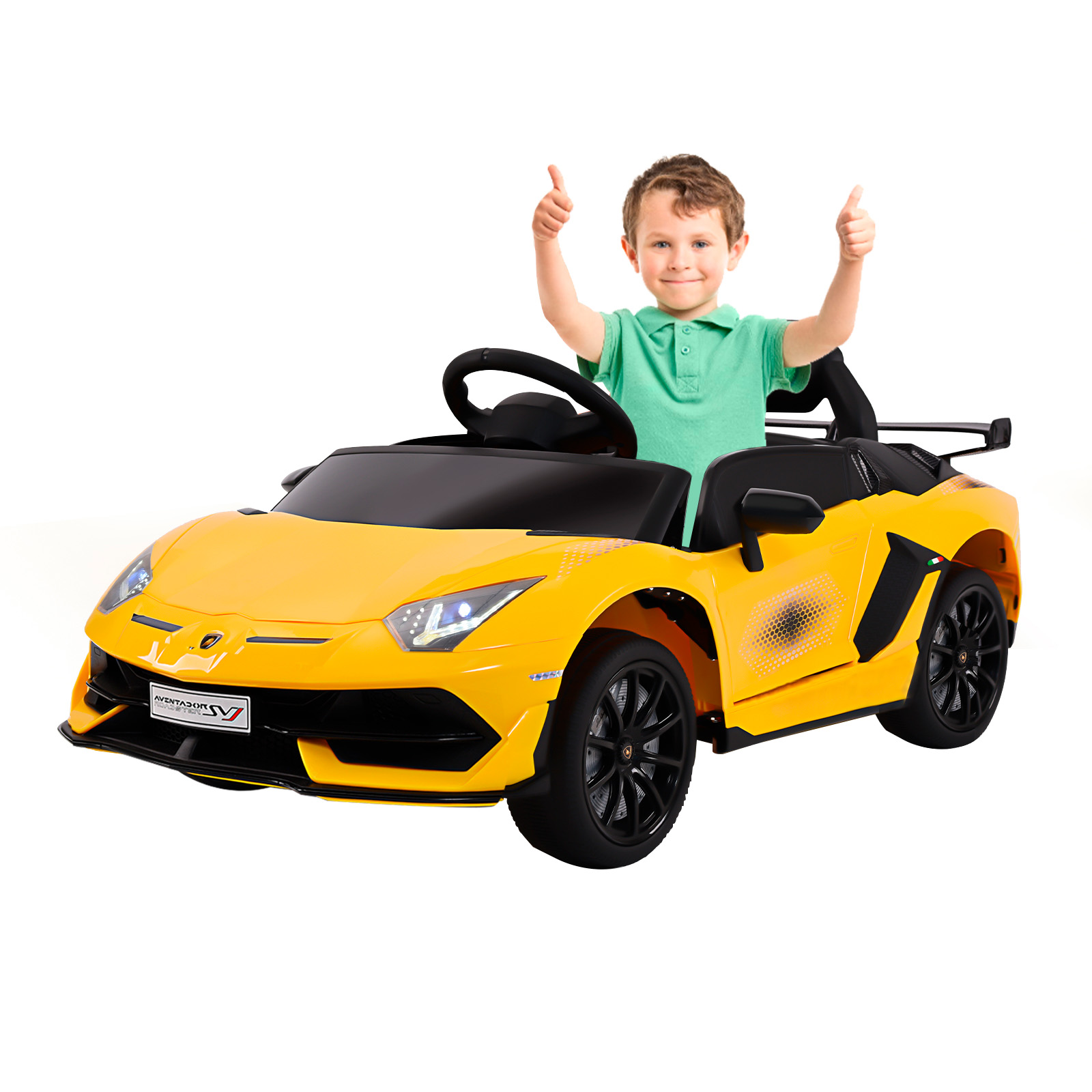 Montable Electrico Infantil Deportivo Honey Whale Bdq-018 Amarillo