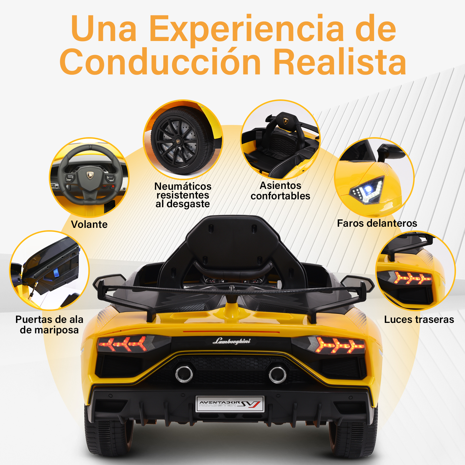 Foto 5 | Montable Electrico Infantil Deportivo Honey Whale Bdq-018 Amarillo