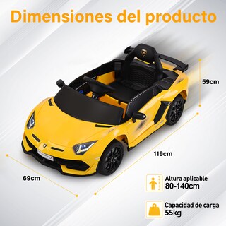 Foto 6 | Montable Electrico Infantil Deportivo Honey Whale Bdq-018 Amarillo