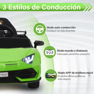 Foto 4 | Montable Eléctrico Infantil Deportivo Honey Whale Bdq-018 Verde