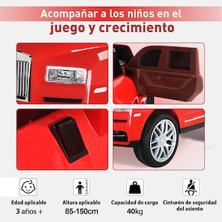 Foto 6 | Montable Electrico Infantil 4x4 Honey Whale Bdq-8110 Rojo
