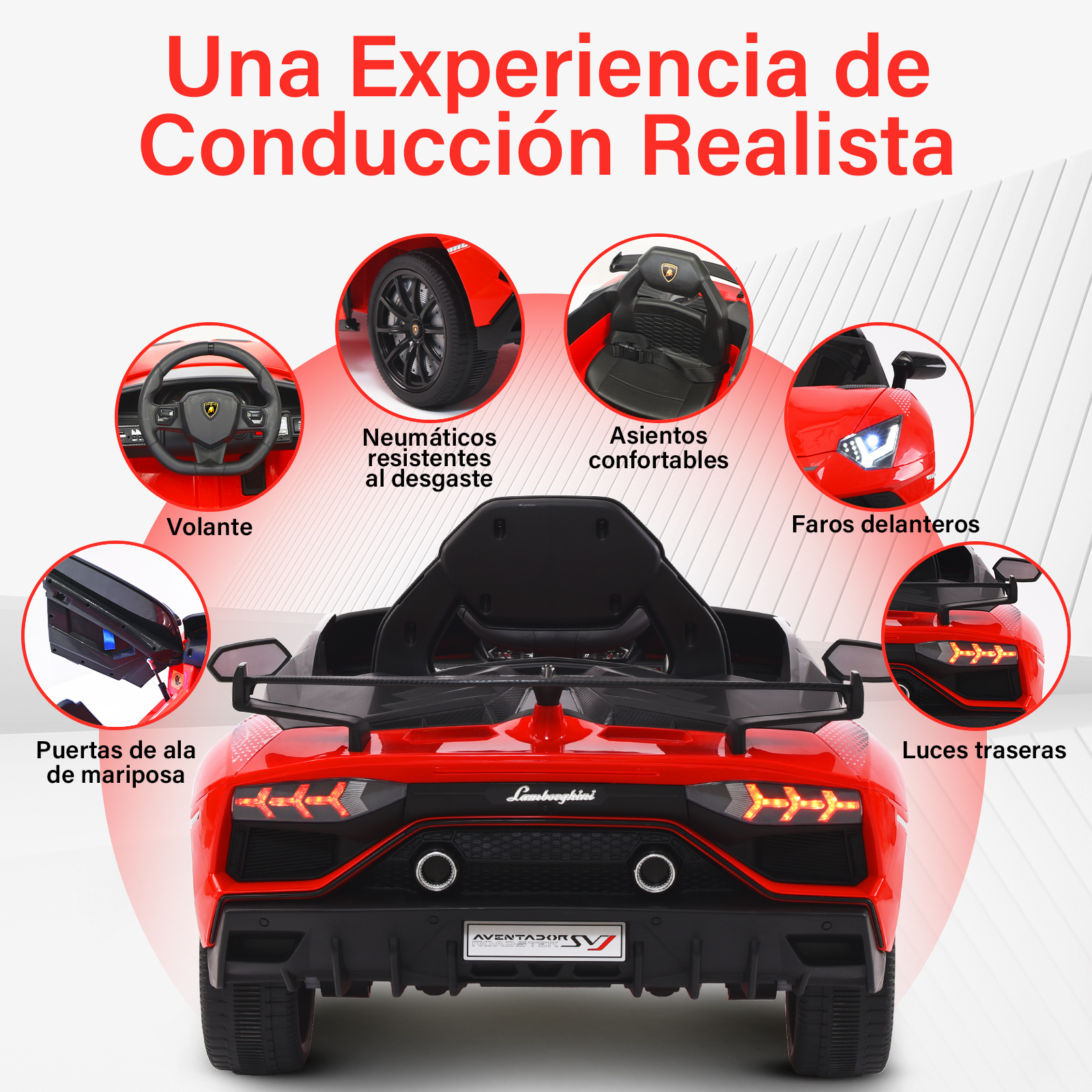 Foto 5 | Montable Eléctrico Infantil Deportivo Honey Whale Bdq-018 Rojo