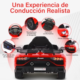 Foto 5 | Montable Eléctrico Infantil Deportivo Honey Whale Bdq-018 Rojo