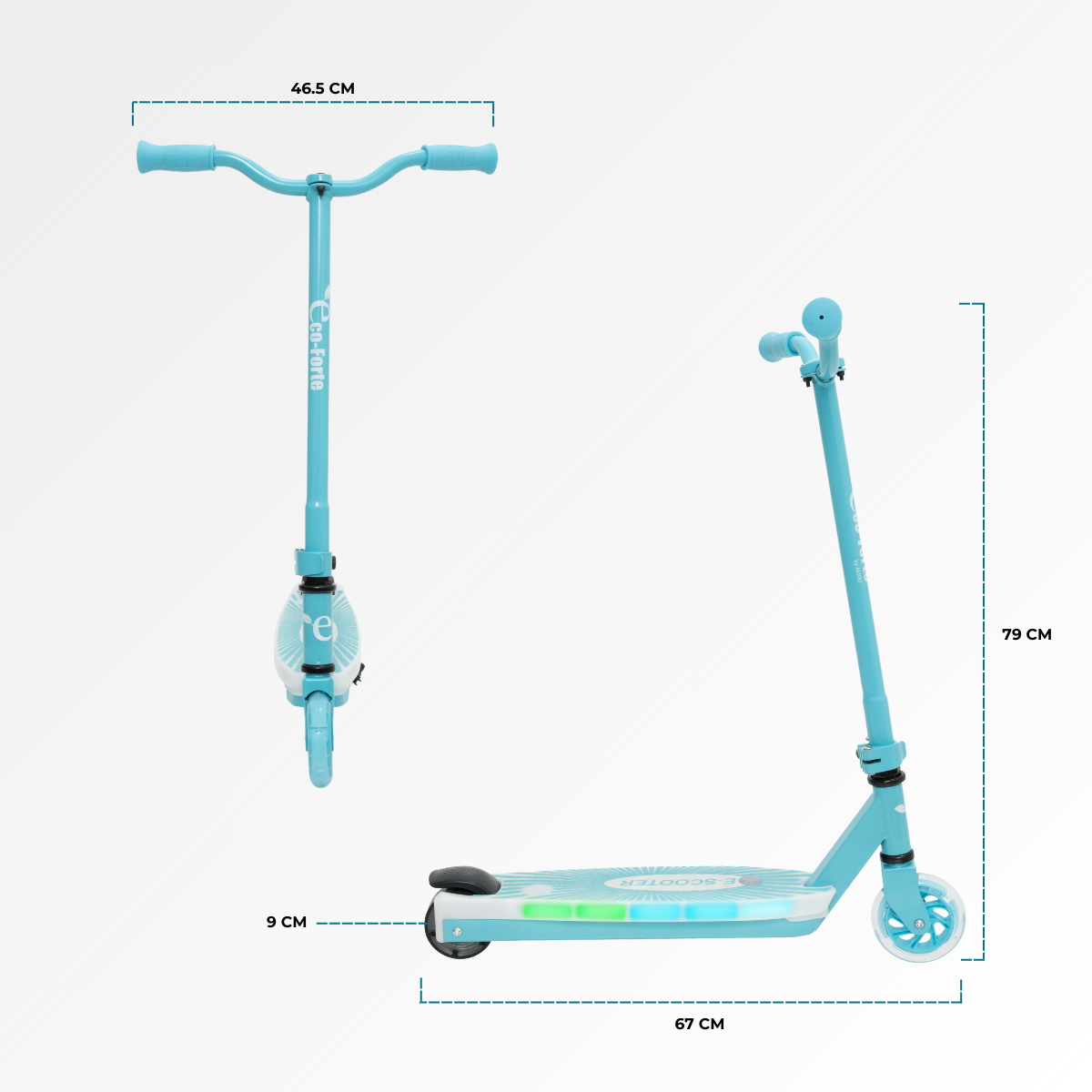Foto 5 | Patín Eléctrico Eco-forte Sg08 Scooter De Entrenamiento Azul