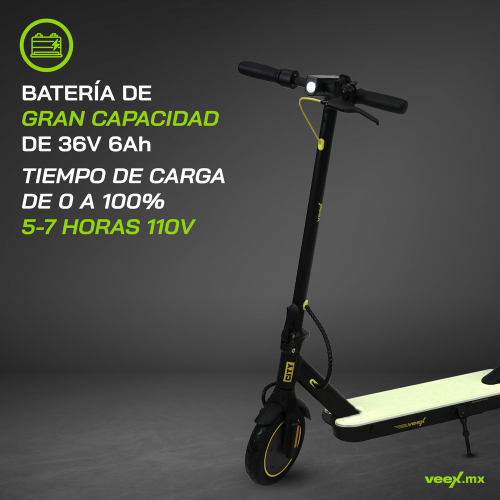 Foto 5 pulgar | Patín Eléctrico City 350w 5.2ah  Estructura Negra Iluminado