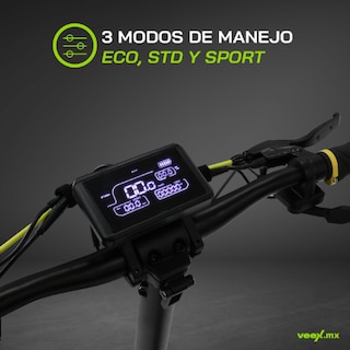 Foto 8 | Scooter Patín Eléctrico Turbo 1000w 18ah Estructura Negra