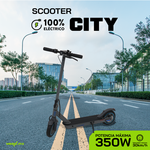 Foto 3 pulgar | Scooter Patín Eléctrico City 350w 5.2ah  Estructura Gris Oxford