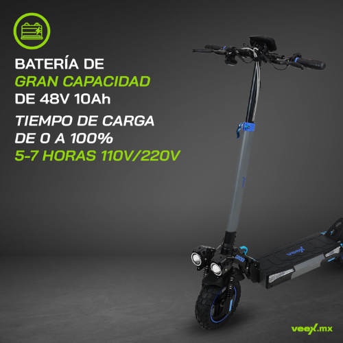 Foto 5 pulgar | Patín Eléctrico Cross 600w 10ah  Estructura Gris Oxford