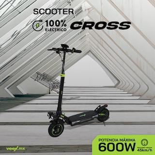Foto 2 | Patín Eléctrico Cross 600w 10ah Estructura Negra