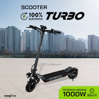 Foto 2 | Scooter Patín Eléctrico Turbo 1000w 18ah Estructura Gris Oxford