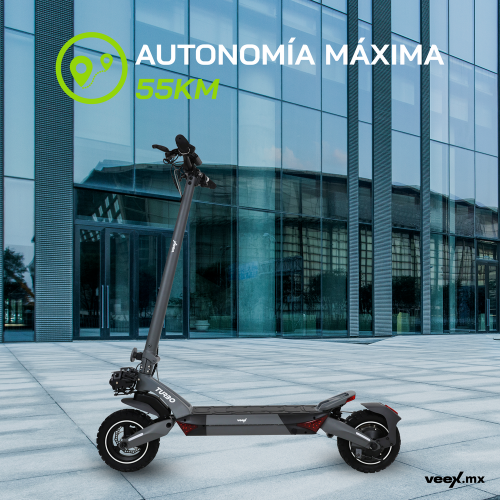Foto 6 | Scooter Patín Eléctrico Turbo  1000w 18ah  Estructura Gris Oxford