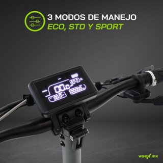 Foto 7 | Scooter Patín Eléctrico Turbo 1000w 18ah Estructura Gris Oxford
