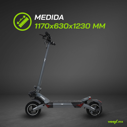 Foto 9 pulgar | Scooter Patín Eléctrico Turbo  1000w 18ah  Estructura Gris Oxford