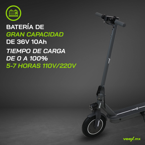 Foto 5 pulgar | Patín Eléctrico Urban 350w 10ah Estructura Gris Oxford