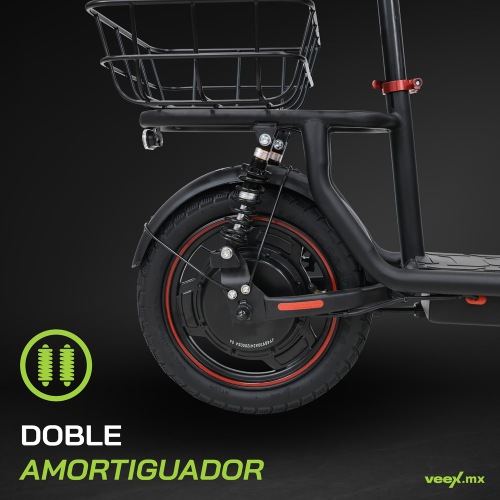 Foto 4 pulgar | Patín Eléctrico Cruiser 500w 10ah Piso Plástico Con Asiento-estructura Negra
