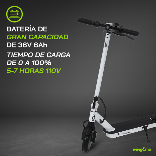 Foto 5 pulgar | Patín Eléctrico City 350w 5.2ah Estructura Blanca