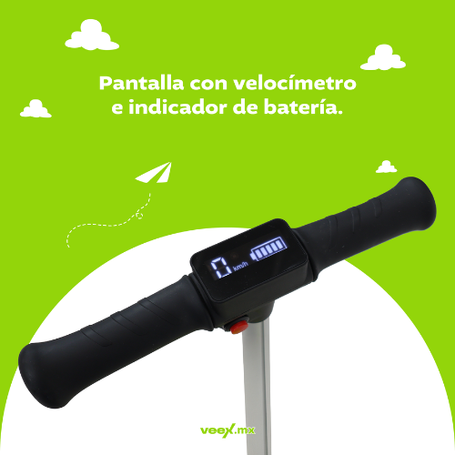 Foto 6 pulgar | Patin Eléctrico Infantil Scootzy 60w 2000  Plástico-estructura Negra